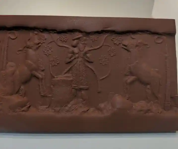 Seal, symbol of Inana, feeding of caprids by high dignitary